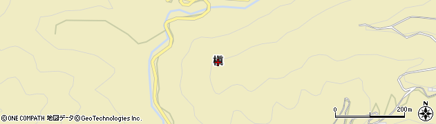 高知県いの町（吾川郡）槇周辺の地図