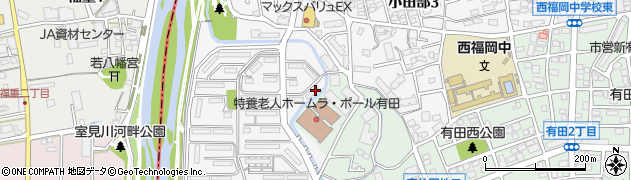 福岡県福岡市早良区室住団地22周辺の地図