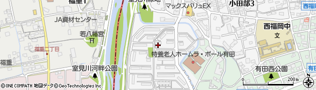 福岡県福岡市早良区室住団地27周辺の地図