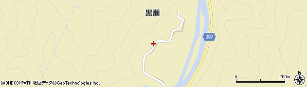 高知県安芸市黒瀬231周辺の地図