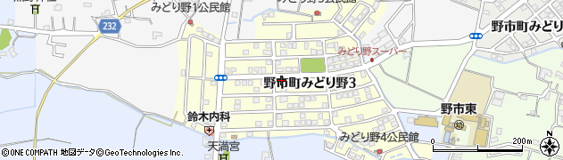 高知県香南市野市町みどり野周辺の地図