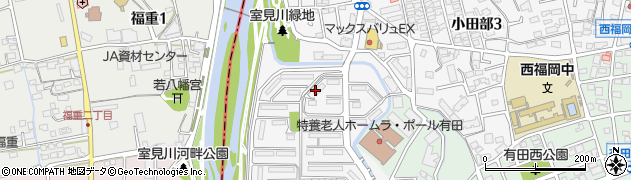 福岡県福岡市早良区室住団地29周辺の地図