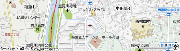 福岡県福岡市早良区室住団地25周辺の地図