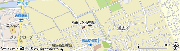 浦志第7公園周辺の地図
