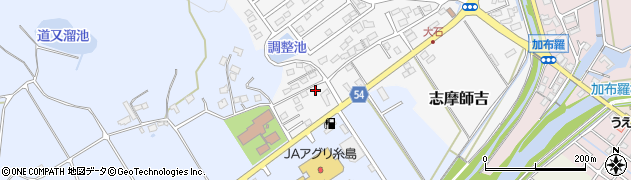 福岡県糸島市志摩師吉6周辺の地図