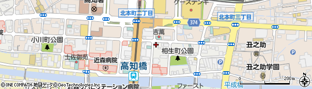ＥＮＥＯＳ高知駅前ＳＳ周辺の地図