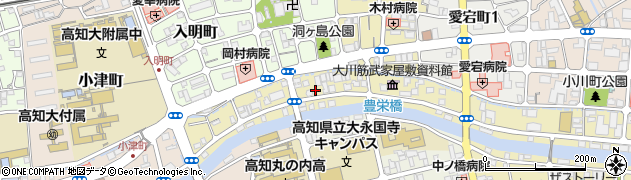 高知県高知市大川筋周辺の地図