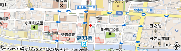 高知パシフィックホテル周辺の地図