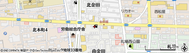コスモセルフステーション金田ＳＳ周辺の地図