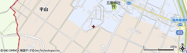 福岡県嘉麻市飯田221周辺の地図