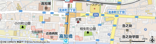 オリエントホテル高知和風別館吉萬周辺の地図