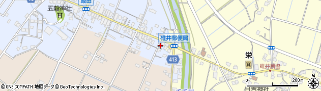 福岡県嘉麻市飯田4周辺の地図