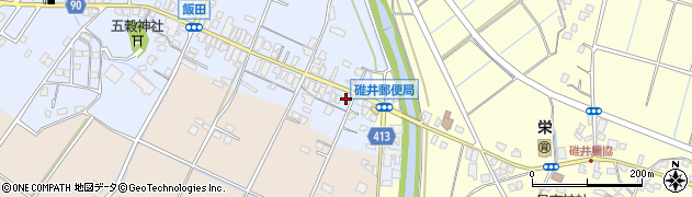 福岡県嘉麻市飯田5周辺の地図