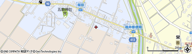 福岡県嘉麻市飯田27周辺の地図