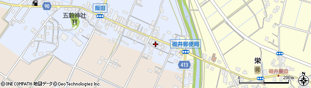 福岡県嘉麻市飯田21周辺の地図