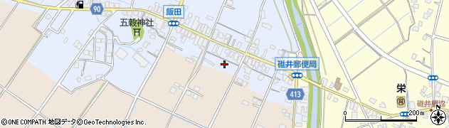福岡県嘉麻市飯田30周辺の地図