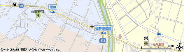 福岡県嘉麻市飯田11周辺の地図