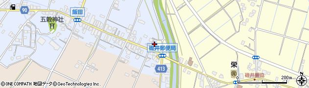 福岡県嘉麻市飯田14周辺の地図