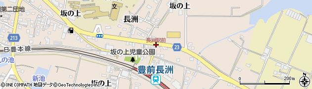 長洲駅前周辺の地図