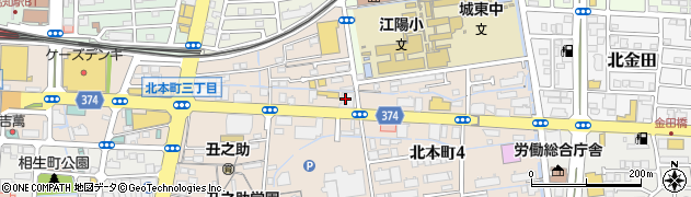 ニコニコ・レンタカー　高知・北本町店周辺の地図