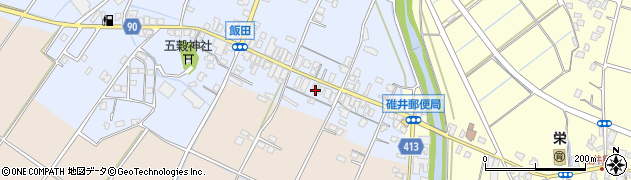 福岡県嘉麻市飯田35周辺の地図