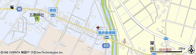 福岡県嘉麻市飯田13周辺の地図