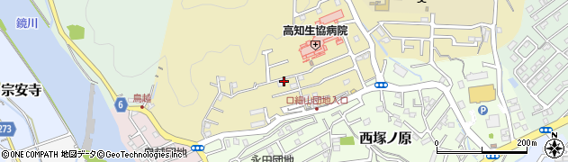 高知県高知市口細山周辺の地図