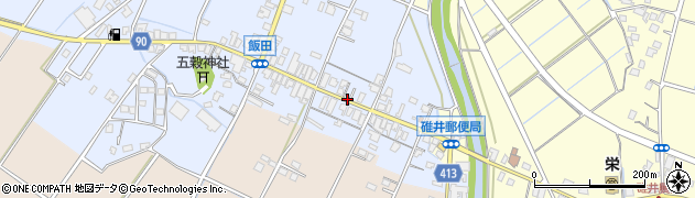 福岡県嘉麻市飯田45周辺の地図