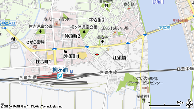 〒872-0043 大分県宇佐市子安町の地図