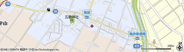 福岡県嘉麻市飯田203周辺の地図