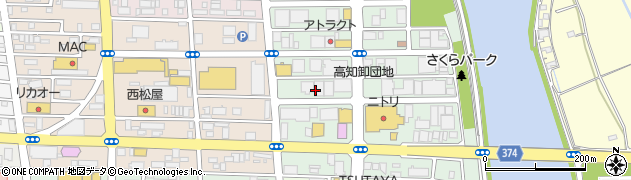 高知県高知市南久保6周辺の地図