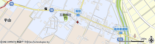 福岡県嘉麻市飯田200周辺の地図
