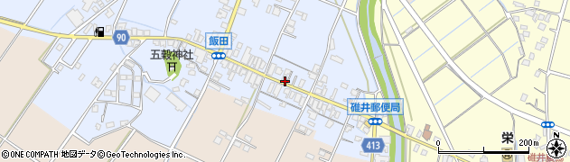 福岡県嘉麻市飯田44周辺の地図