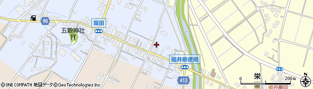 福岡県嘉麻市飯田18周辺の地図