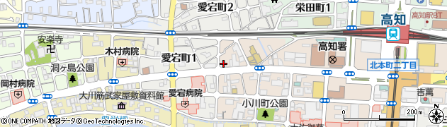 高知銀行北支店 ＡＴＭ周辺の地図