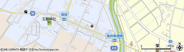 福岡県嘉麻市飯田51周辺の地図