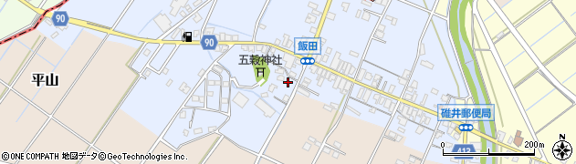 福岡県嘉麻市飯田211周辺の地図