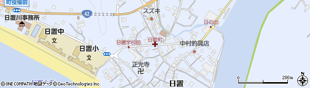 日置町周辺の地図