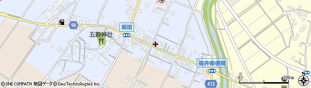 福岡県嘉麻市飯田41周辺の地図