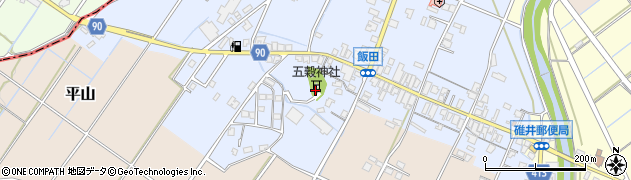 福岡県嘉麻市飯田261周辺の地図