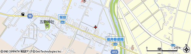 福岡県嘉麻市飯田62周辺の地図