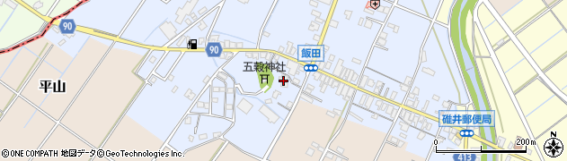 福岡県嘉麻市飯田273周辺の地図