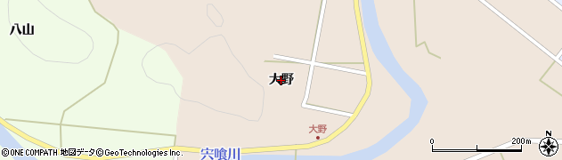 徳島県海陽町（海部郡）日比原（大野）周辺の地図