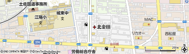 高知信用金庫金田支店周辺の地図
