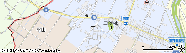 福岡県嘉麻市飯田248周辺の地図