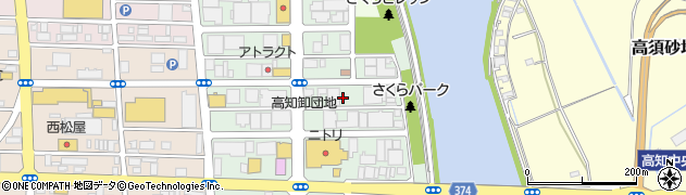 高知県高知市南久保周辺の地図