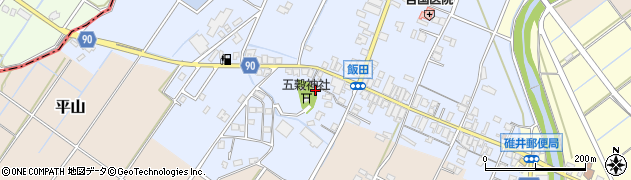 福岡県嘉麻市飯田272周辺の地図