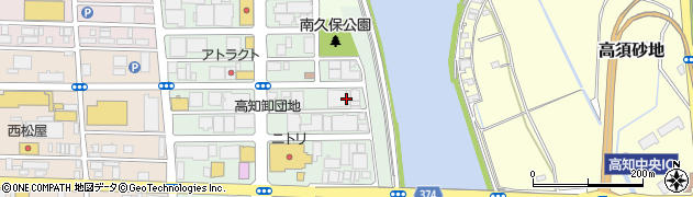 高知県高知市南久保8周辺の地図