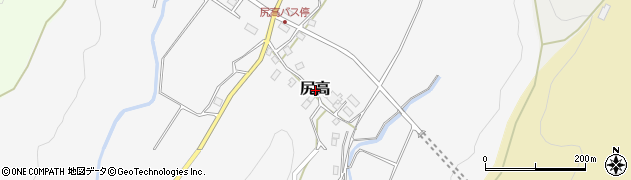 福岡県上毛町（築上郡）尻高周辺の地図