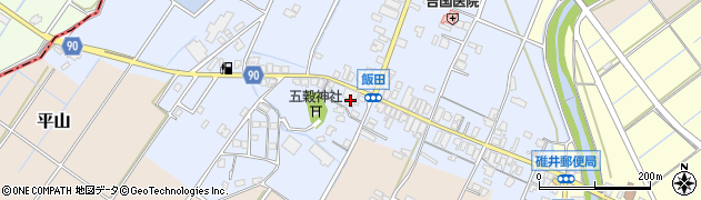 福岡県嘉麻市飯田271周辺の地図